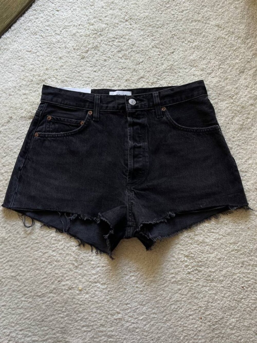 NWT Agolde Ridley High Rise Cut Off Short Size 29